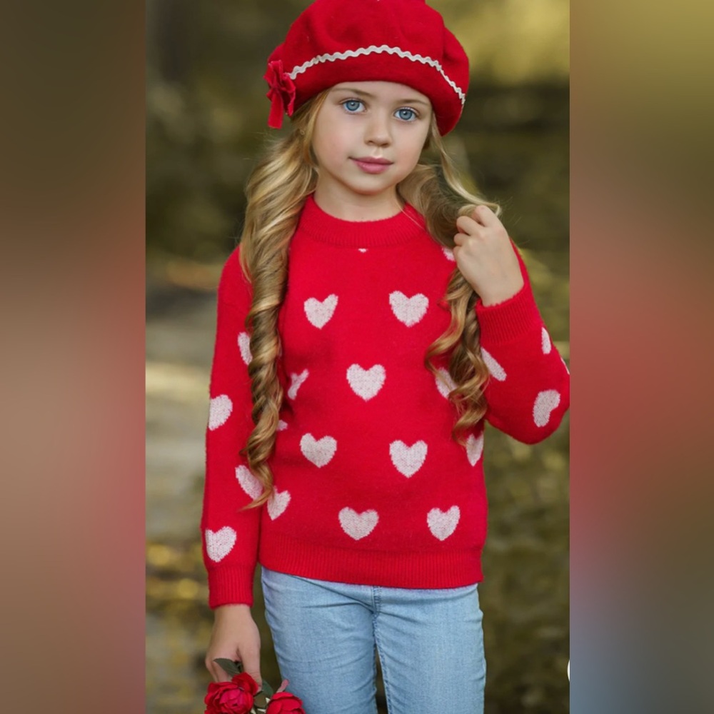 MiA Belle Girls Chance At Love Sweater NWT